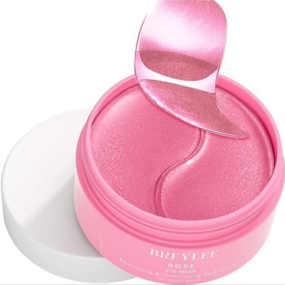 New Breylee Rose Collagen & Amino Acid Eye Mask Dark Circles & Puffiness Sealed - Picture 2 of 9